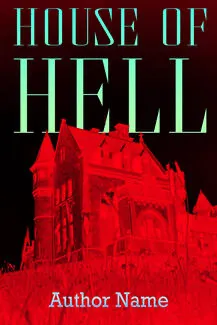 Cover of House of Hell: a Victorian mansion rendered in red against a black sky