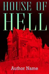 Cover of House of Hell: a Victorian mansion rendered in red against a black sky